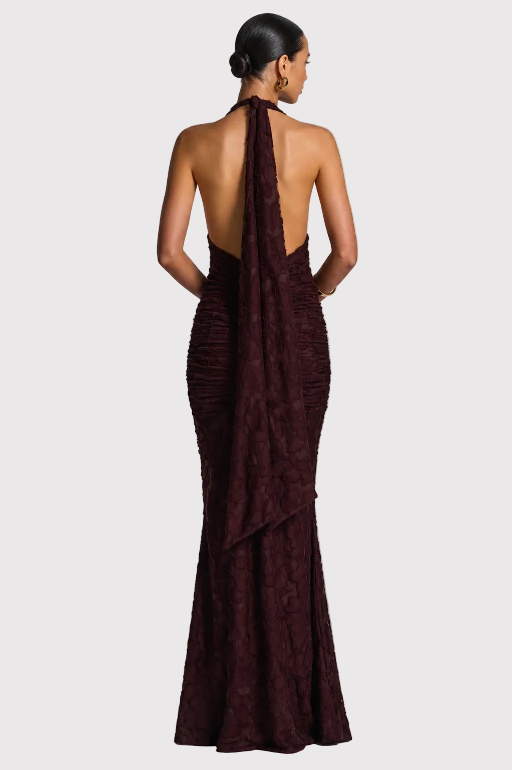 Guinevere Maxi Dress - PLUM BROWN